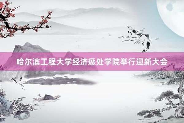 哈尔滨工程大学经济惩处学院举行迎新大会